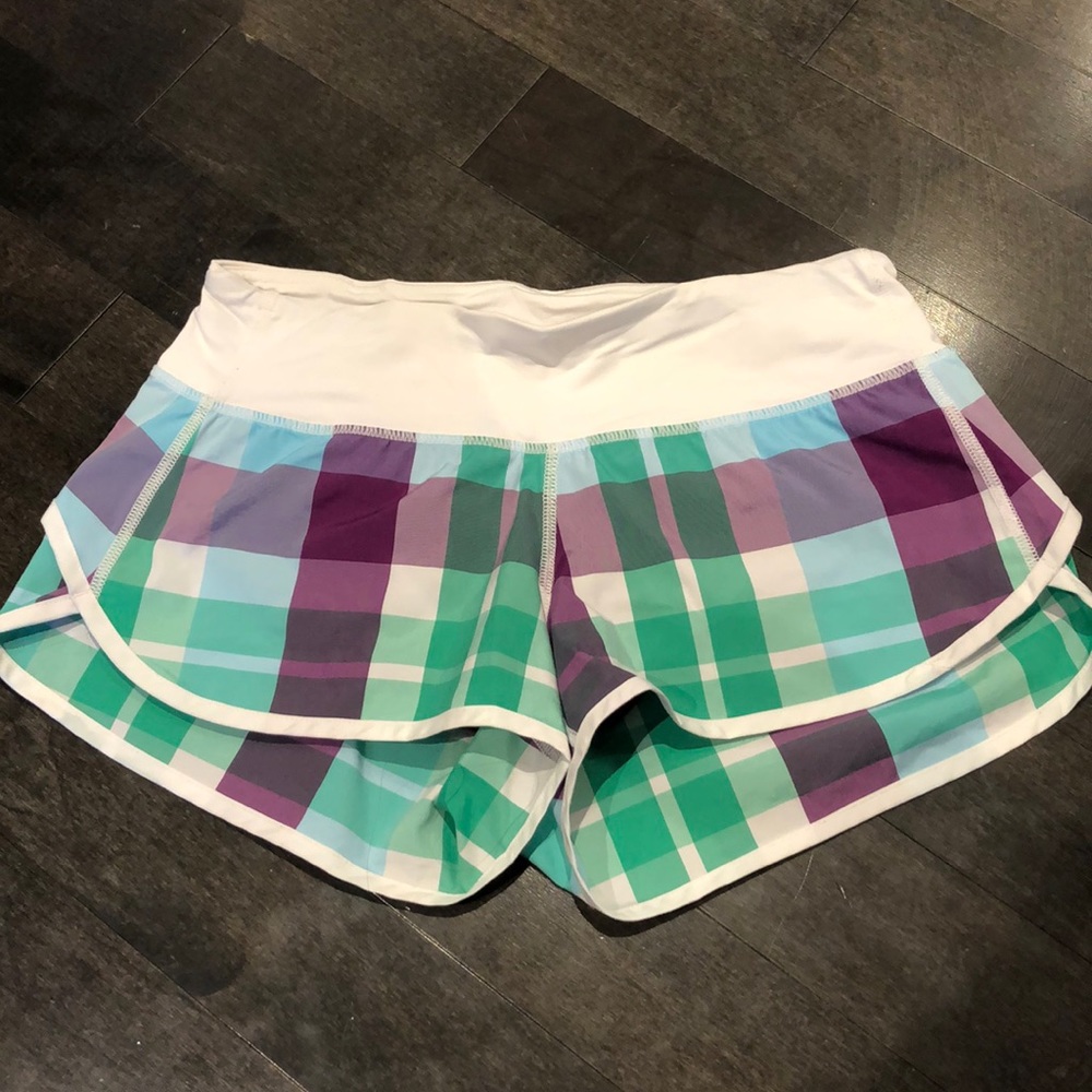 Lululemon plaid original speed shorts
